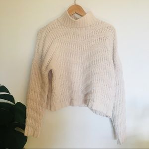 SOLD chenille mock-neck sweater